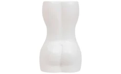 Abby vaso dolomite bianco h17 cm