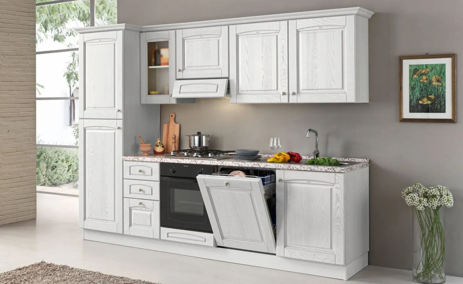 Adele cucina 293 cm colore bianco