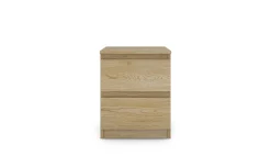 Akitas comodino 2 cassetti rovere chiaro