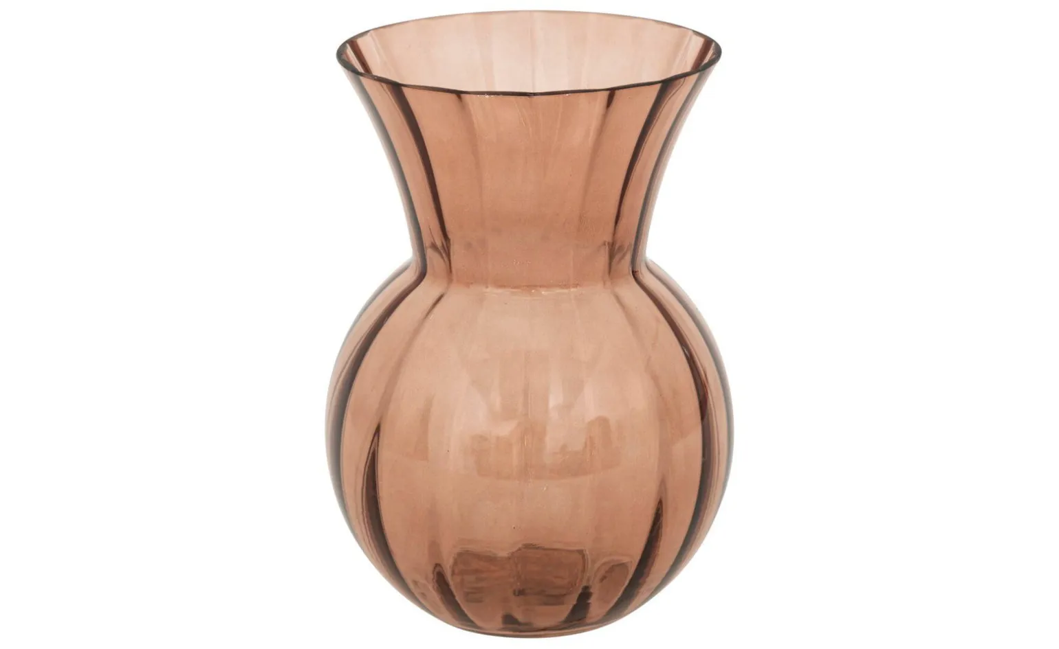 Alais vaso in vetro colore terracotta h20 cm