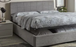 Alba letto matrimoniale contenitore grigio chiaro