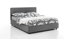 Alba letto matrimoniale contenitore grigio chiaro