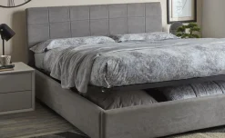 Alba letto piazza e mezza contenitore grigio chiaro