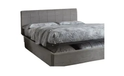 Alba letto piazza e mezza contenitore grigio chiaro