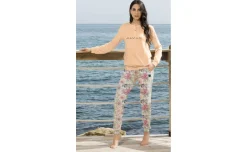 ALV by Alviero Martini Pigiama donna in jersey floreale, taglie assortite