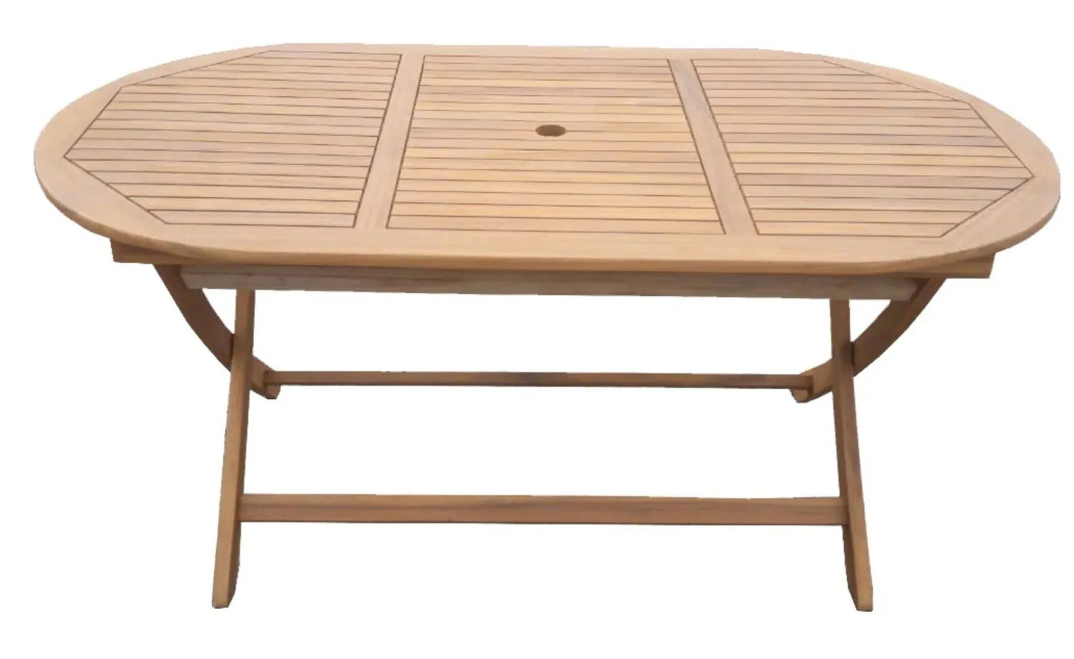 Amalfi tavolo pieghevole in legno di acacia 160x85 cm