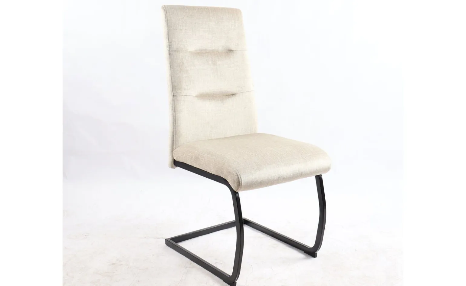 Amy sedia in tessuto beige
