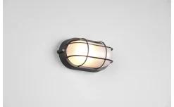Applique Algi ovale nera lunghezza 21,3 cm