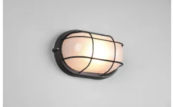 Applique Algi ovale nera lunghezza 28,3 cm