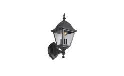 Applique esterna livenza up nera h33 cm