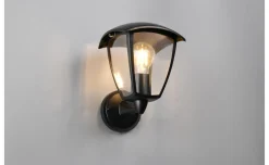 Applique venta up 1xE27 altezza 24 centimetri ip44 nera