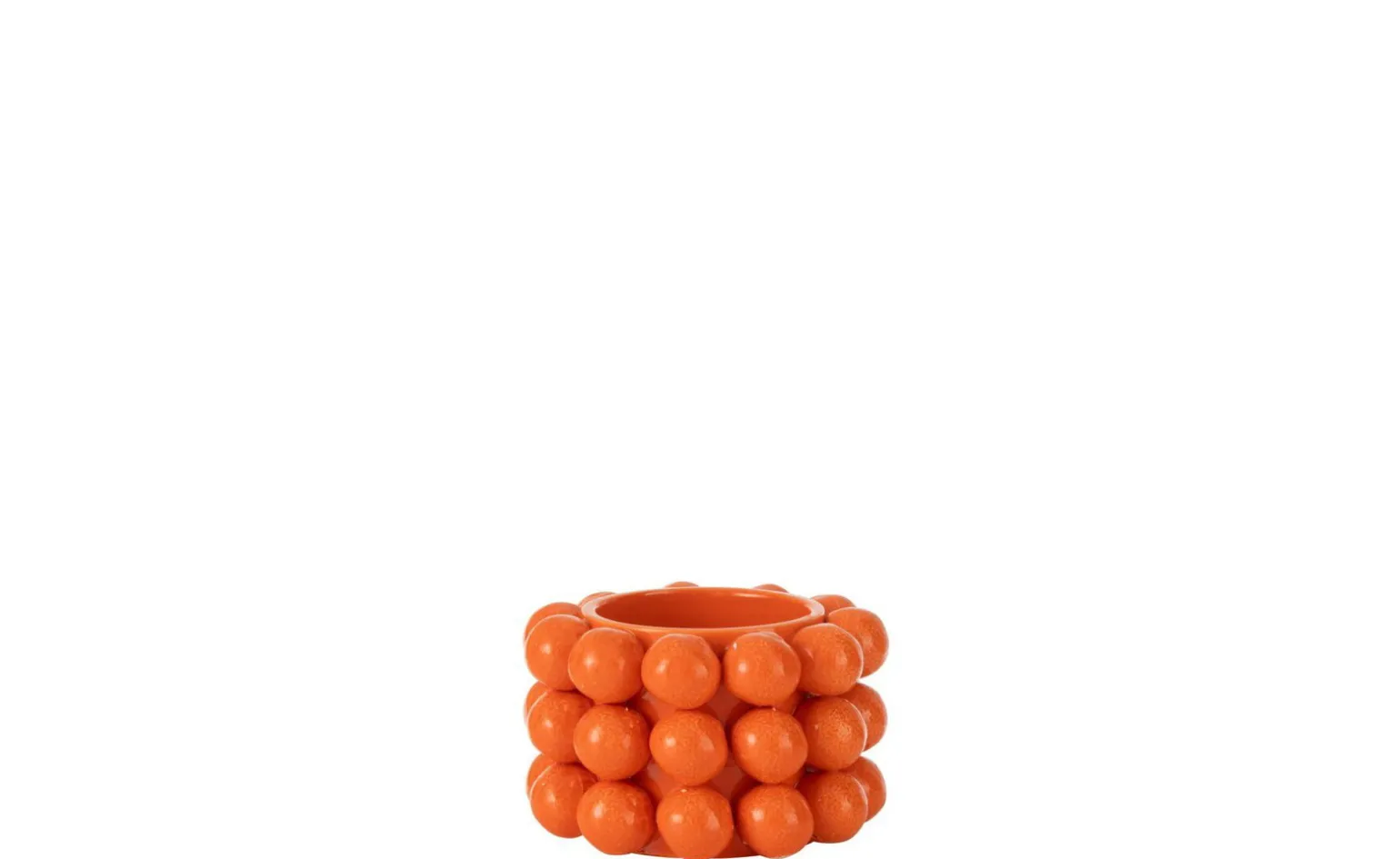 Arance vaso in ceramica arancione h10 cm
