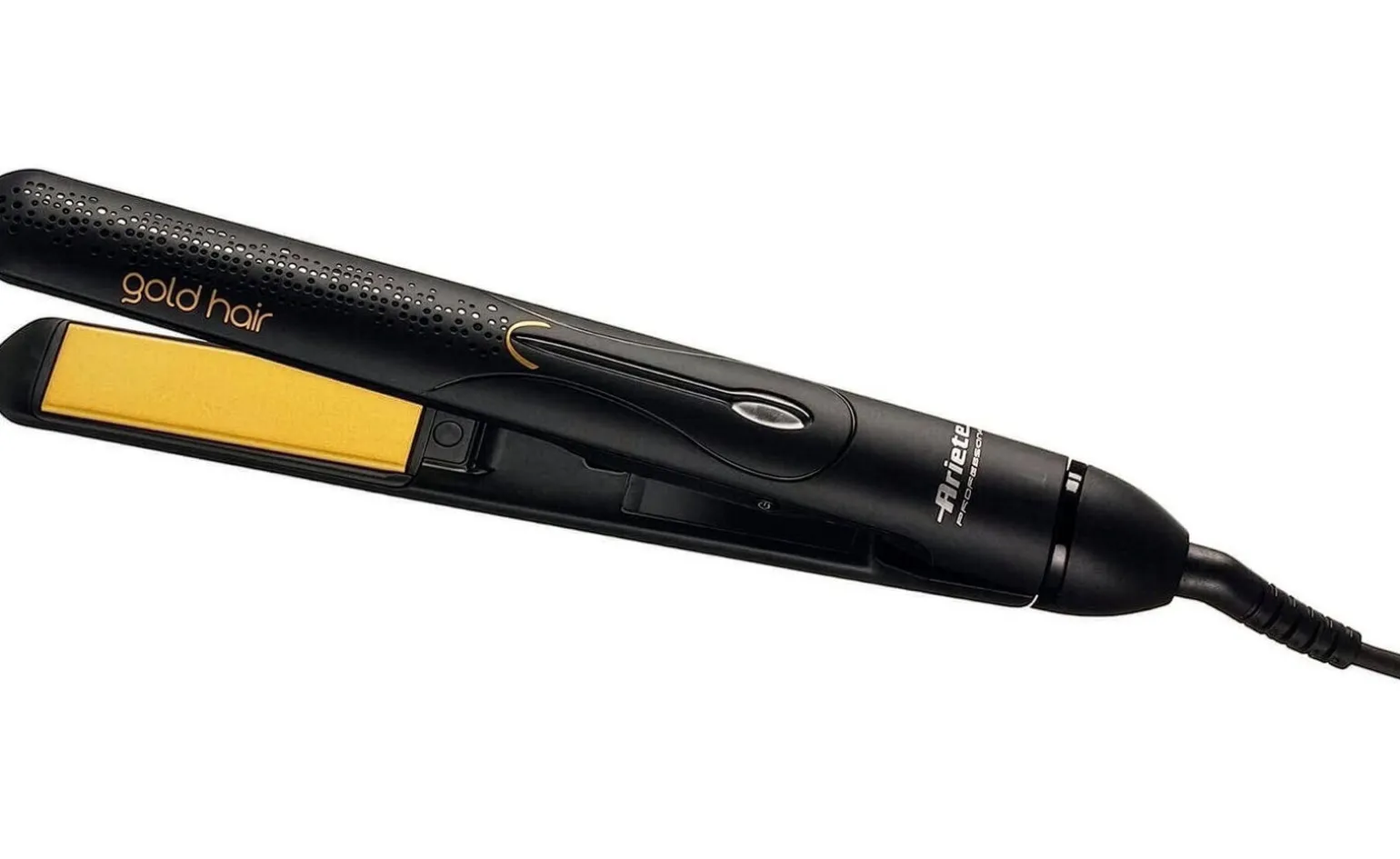 Ariete Gold Hair Slim Piastra per capelli 35 W, nero e oro