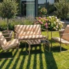 Aris Set lounge divano, 2 poltrone e tavolino, beige