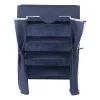 Armadio in tessuto blu con struttura in acciaio – 69x45xH180 cm