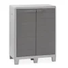 Armadio Woody's XL 2 ante in resina grigio
