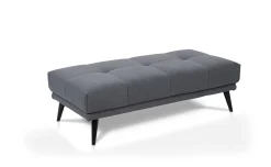 Arno pouf in tessuto antracite
