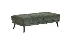 Arno pouf in tessuto verde
