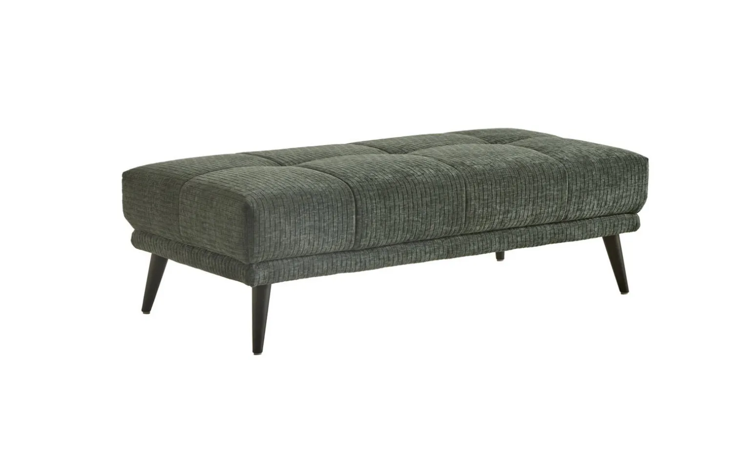 Arno pouf in tessuto verde