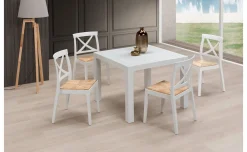 Artemide sedia in polipropilene bianco