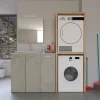 Asse per lavabo lavanderia in solid surface