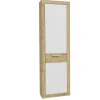 Asti armadio 1 anta, rovere artisan e bianco opaco