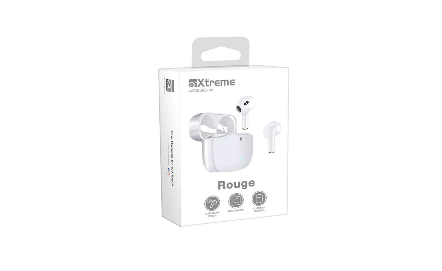 Auricolari TW ROUGE Bluetooth, bianco