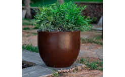 Azalea vaso in polietilene bronzo Ø50xh41 cm