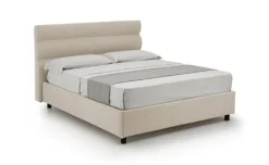 Baleari letto matrimoniale contenitore beige