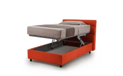 Baleari letto piazza e mezza comfort arancione