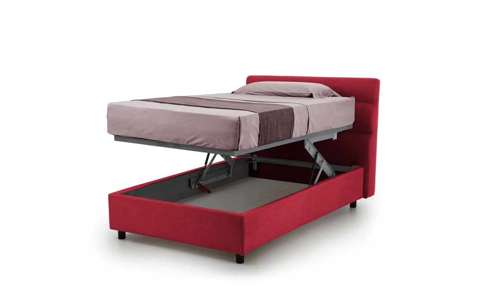 Baleari letto piazza e mezza comfort rosso