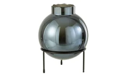 Ball vaso in metallo blu e nero