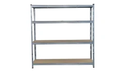 Baltix scaffale in legno e metallo 180x60xH180 cm - 4 ripiani