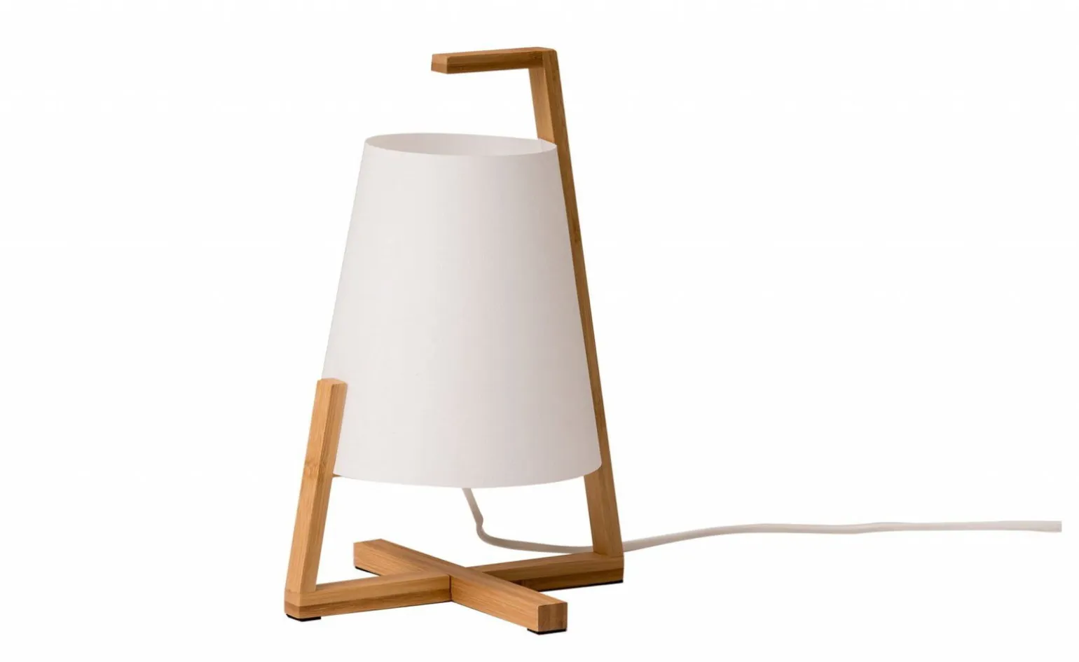 Bamboo abatjour 1 luce bianca Ø21 cm