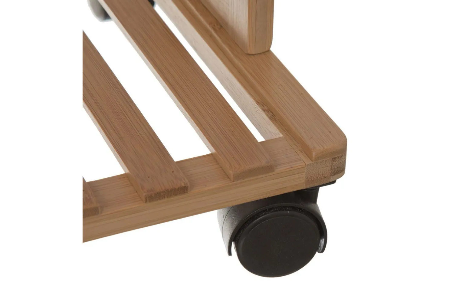 Bamboo carrello 4 piani bianco