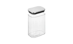 Barattolo cucina in vetro brosilicato con tappo acciaio, 1,4 L