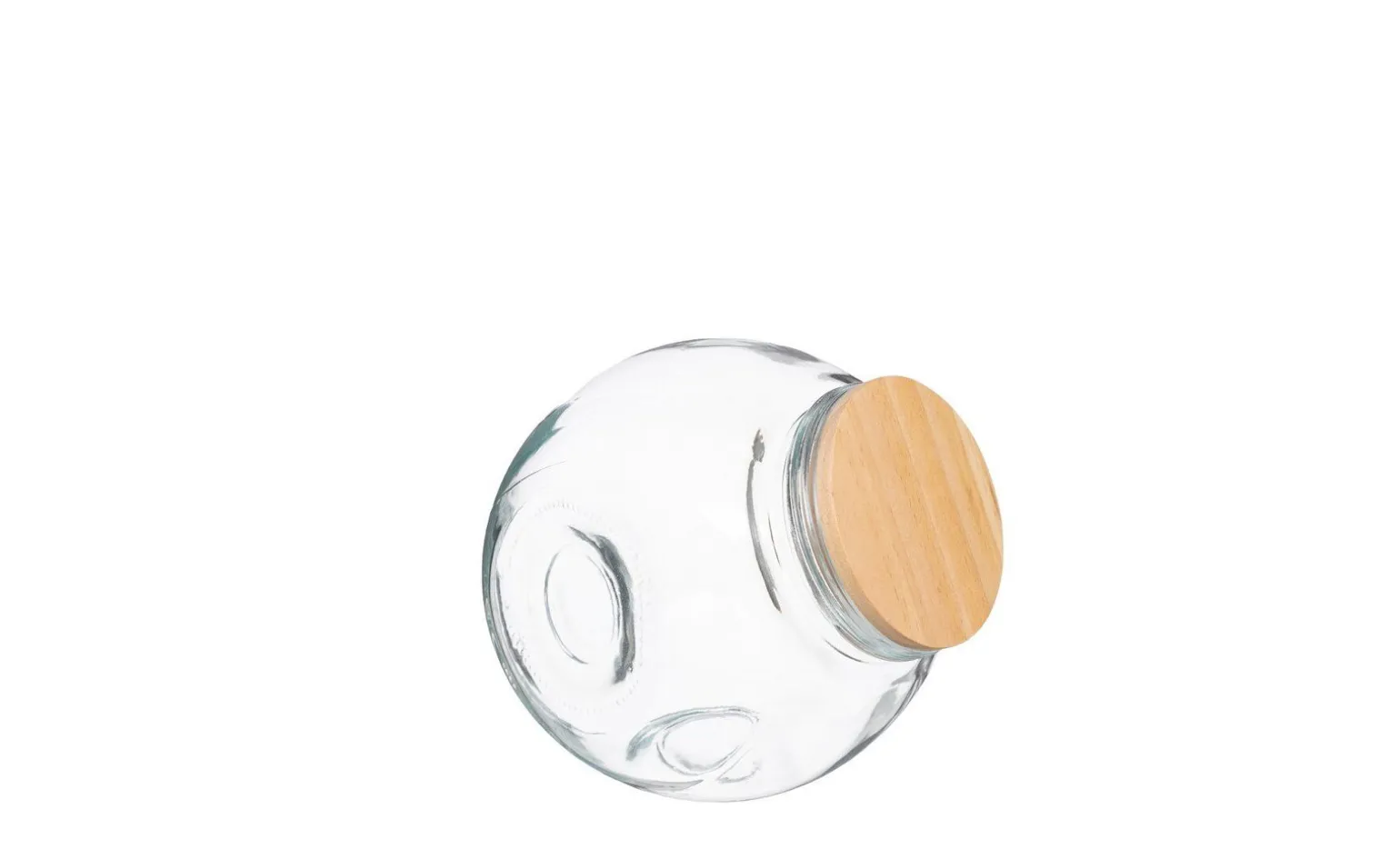 Barattolo 0,65L in vetro con tappo in bamboo