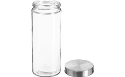 Barattolo 2L in vetro con tappo in acciaio inox