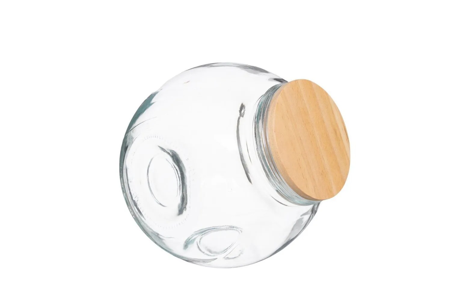 Barattolo 1,5L in vetro con tappo in bamboo