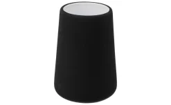 Baton bicchiere bagno in ceramica nero h11,8 cm