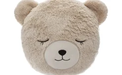 Bear Fur cuscino per camerette beige Ø28 cm