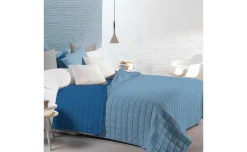 Bea trapuntino singolo bicolor azzurro