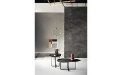 Benny tavolino nero ellittico in ceramica