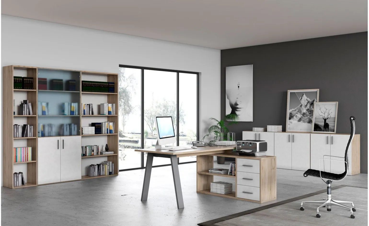 Beta libreria 2 vani h 85 cm