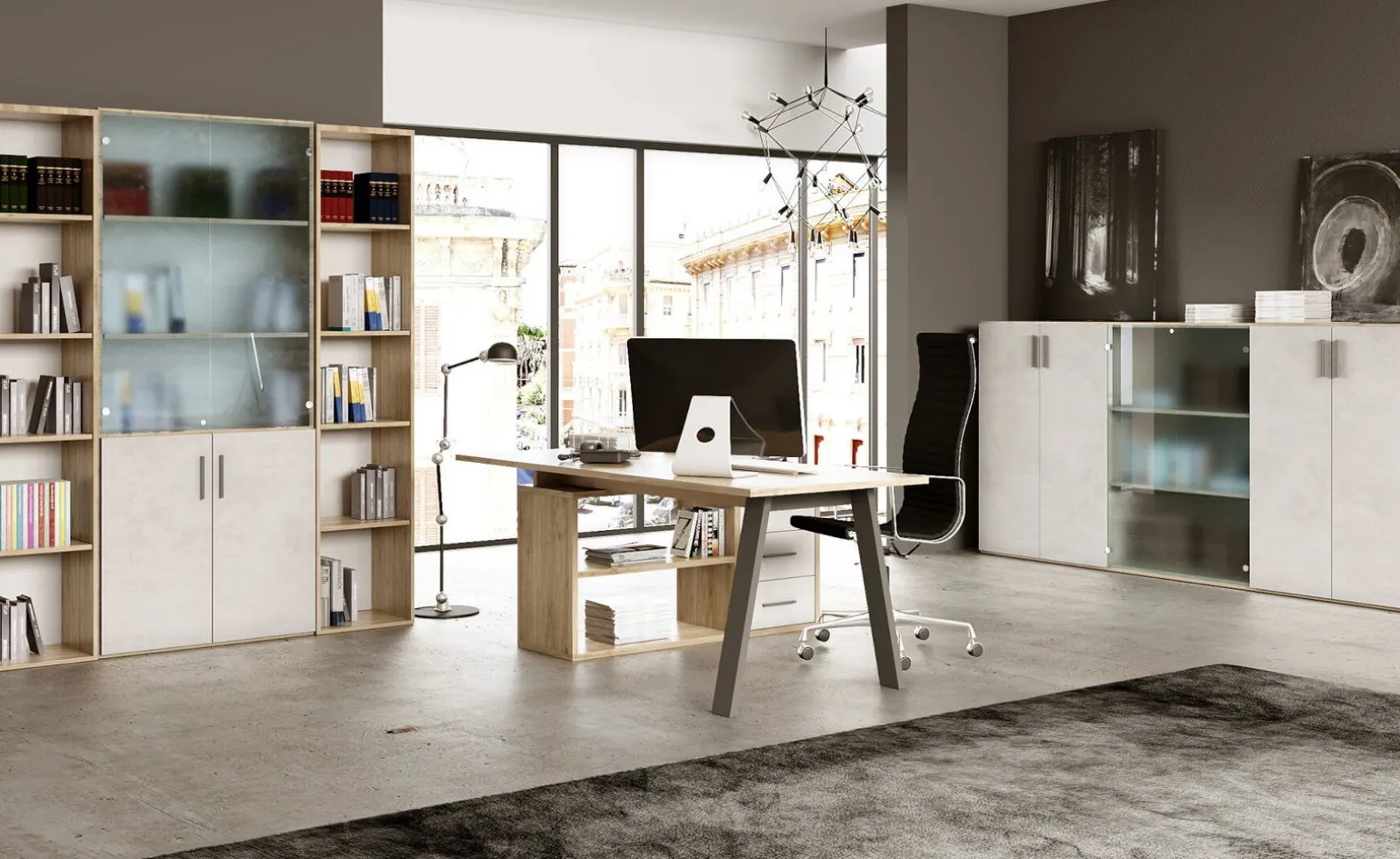Beta libreria 4 vani h 210 / l 90 cm