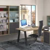 Beta scrivania angolare reversibile rovere scuro l 140 cm