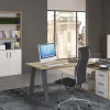 Beta2 ufficio componibile colore rovere e calce