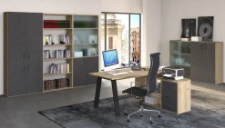 Beta4 ufficio componibile colore rovere e portland