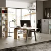 Beta6 ufficio componibile colore rovere e portland