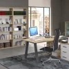 Beta9 ufficio componibile colore rovere e calce